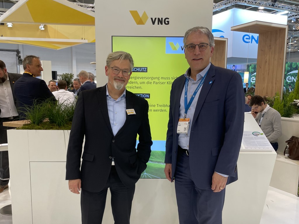 Hans-Joachim Polk, Vorstand Infrastruktur & Technik bei der VNG AG, und Holger Kreetz, Chief Operating Officer bei Uniper SE